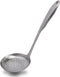 Kitchen Skimmer Slotted Spoon for Cooking, Metal Strainer 304 Stainless Steel Skimmer Spoon with Ergonomic Handle, Heavy Duty Large Scoop Strainer...