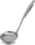 Kitchen Skimmer Slotted Spoon for Cooking, Metal Strainer 304 Stainless Steel Skimmer Spoon with Ergonomic Handle, Heavy Duty Large Scoop Strainer...