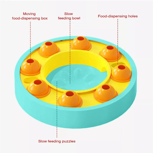 Slow Feeder Dog Bowls for IQ Training and Brain Stimulation ,Dog Puzzle Toys Interactive Mentally Stimulating Treat Dispensing Toys for Large, Med...