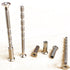 4 Set Sliding Door Handle Screw Post Replacement, M4 x 60mm Phillips Break Away Long Flat Countersunk Head Screws with Posts for Cabinet Drawer Do...
