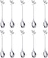 AnSaw Elegant Silver Leaf Coffee Spoons - 10-Piece, 4.7" Mini Stainless Steel Espresso & Dessert Tea Spoons, Perfect for Demitasse & Small Serving...
