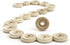 3/4" Mini Wood Wheel (3/16" Hole) - 50 Pack Birch Wheels for Dollhouse Furniture & Model Making - Unfinished Wooden Wheels with Sanded Surface...