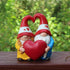 Garden Gnome Outdoor Statues Sweet Couple Gnomes Holding Heart Decor Resin Gnomes Sculptures for Yard Patio Home Lawn Outside Decorations Ornament...