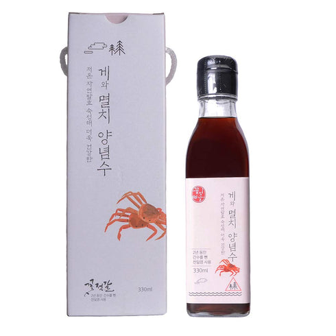 Premium 100% Korean Fish Sauce for Kimchi Korea Seasoning Deep Flavor Seasoning Sauce (Crab&Anchovy Sauce)...