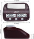 LEAP Chess Clock Digital Chess Timer Professional for Board Games Timer with Alarm Function (Official Store) Brownish Red...