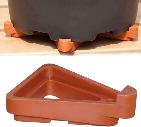 12Pcs Potted Plant Stand,Invisible Flower Pot Risers,Plastic Pot Feet Triangle Flower Planter,for Indoor And Outdoor Plant Pots...
