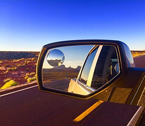 Ampper 4 Pack 3" Blind Spot Mirrors, Aluminum Frame Glass Convex Rear View Blind Spot Mirrors For Pick-up Truck, SUV, Van, Large Vehicle...