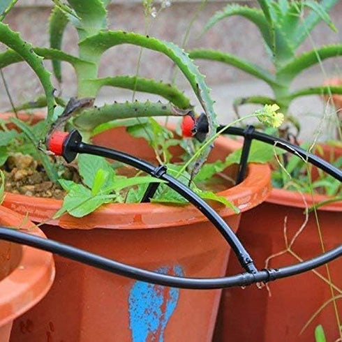 100PCS 1/4" Universal Barbed Tee Fittings, Kalolary 1/4 Inch Barbed Tee Connectors Drip Irrigation Fittings for 4mm/7mm Water Tube Parts Drip Irri...