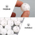 10Pcs White Rattle Balls Inserts Rattle Box Repair Doll Noise Maker Noise Maker Insert Rattle for Animal Puppet Doll,Rattles and Plush Rings...