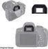 JJC 2 Types Viewfinder Eyecup Eyepiece for Canon Rebel 2000D 4000D SL3 SL2 T8i T7 T7i T6 T6i T5 T5i T4i T3i T2i T1i, Soft Long Design + Orignal Ey...