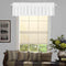 White Valance for Window Kitchen Valance Curtains for Bedroom Living Room Rod Pocket Farmhouse Valance Only 52 X 18 Inch Long 1 Blackout Panel...