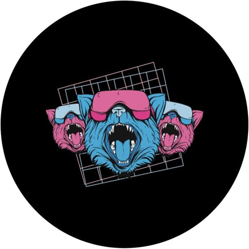 Virtual Reality Cats VR Headsets | Vaporwave Retro Graphic PopSockets Standard PopGrip......