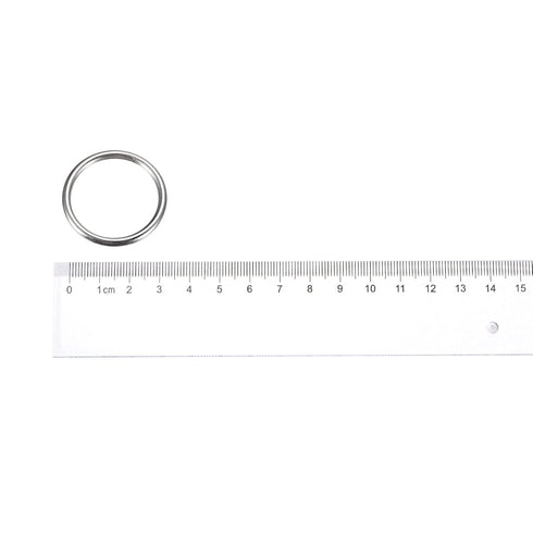uxcell Metal O Rings, 15pcs 30mm(1.18") ID 3mm Thickness Multi-Purpose Welded O-Ring Buckle for Craft Belt Purse Bag Making Hardware, Silver Tone...