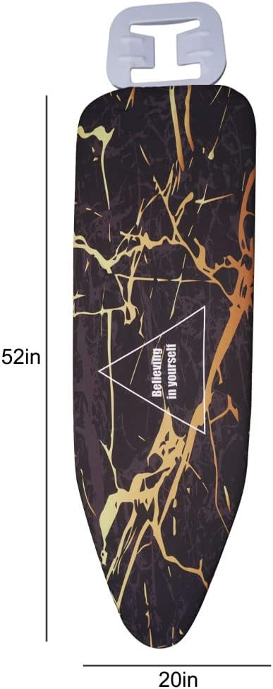 Ironing Board Cover, Thick Padding Heat Reflective Ironing Board Covers, Fits Large & Extra Large Size Iron Boards, 52 x 20 Inches...