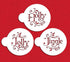 Holly, Jolly and Jingle Cookie Stencil Set by Designer Stencils...