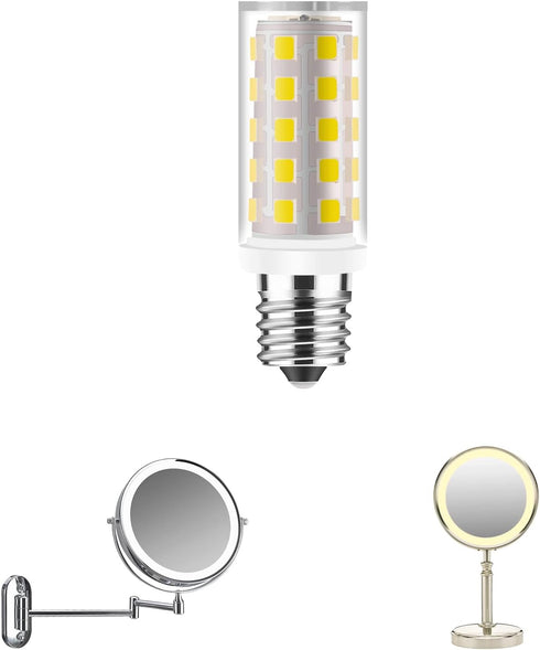 No flicker double-sided mirror bulb 40W equivalent for Conair illuminations Makeup Mirror 10x Double Sided Illuminated Mirror Fits Jerdon Makeup M...