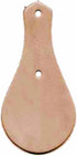 Springfield Leather Company 25 Pack Vegetable Tanned Blank Leather Key Fobs for Key Shains, Ornaments, Laser Engraving, Carving, and Stamping...