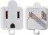 Grounded Adapter 3-Prong to 2-Prong Outlet Converter - 3 Pin to 2 Pin Plug Socket Adapter Extension for Electrical Cord, Household, Workshops, Ind...