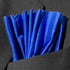 Fine Royal Blue 100% Silk Pocket Square Full-Sized 16"x16"...