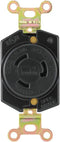 EATON Wiring L520R 20-Amp 125-Volt Hart-Lock Industrial Grade Receptacle with Safety Grip Black and White...