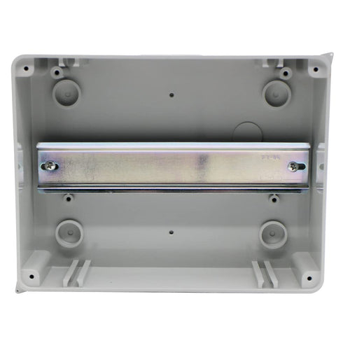 Distribution Protection Box with DIN Rail IP65 ABS Transparent Clear Cover Power mcb Distribution Box for Circuit Breaker Indoor on The Wall 8 Way...