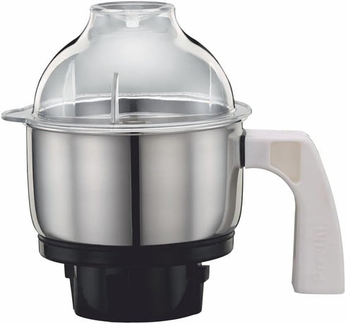 Preethi MGA-504 Stainless Steel Genie Jar for Eco Twin, Plus/Chef Pro and Blue Leaf, 0.5-Liter, Silver...