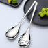 6-Piece Serving Spoons Set,Stainless Steel Serving Tablespoons,Serving Spoons x 3, Slotted Spoons x 3,9.4 Inches Large Serving Spoon for Buffet Pa...