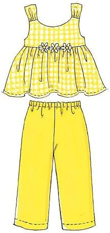 McCall's Patterns M6017 Toddlers'/Children's Tops, Dresses, Shorts and Pants, Size CF (4-5-6)...