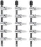 Aquarium Fish Tank Air Flow Control Lever Pump 5 Way Inline Manifold Air Flow Pump Tubing Splitter Lever Control Valve 3-Pack...