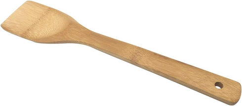 11.8-Inch Natural Wood Turners Bamboo Utensil Kitchen Wooden Cooking Tools Spoon Spatula Cooking, Stir Fry and Mixing, essential Tools (Straight l...