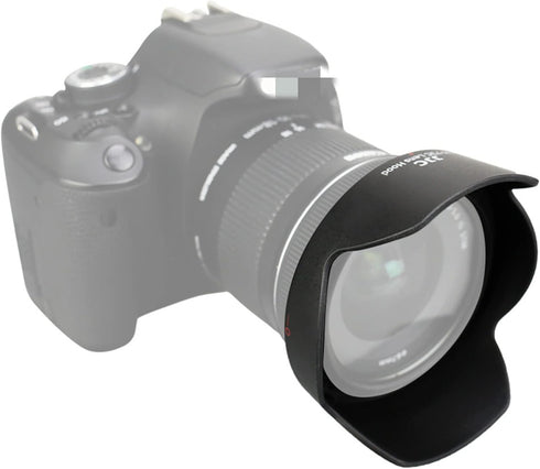 JJC Reversible Lens Hood Shade Protector for Canon EF-S 10-18mm f/4.5-5.6 is STM Lens on Camera Rebel T7i T8i T7 T6S T6i T5i T5 SL3 SL2 EOS 90D 80...