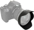 JJC Reversible Lens Hood Shade Protector for Canon EF-S 10-18mm f/4.5-5.6 is STM Lens on Camera Rebel T7i T8i T7 T6S T6i T5i T5 SL3 SL2 EOS 90D 80...