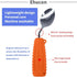 Adaptive Weighted Silverware Utensils Angled Spoon for Hand Tremors Parkinsons,Weighted Utensils with Non-Slip Easy Grip Handles for Independent E...