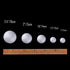Pllieay 100 White Foam Balls - 5 Sizes, Polystyrene Craft Ball for DIY Art, School Projects and Christmas Decoration...