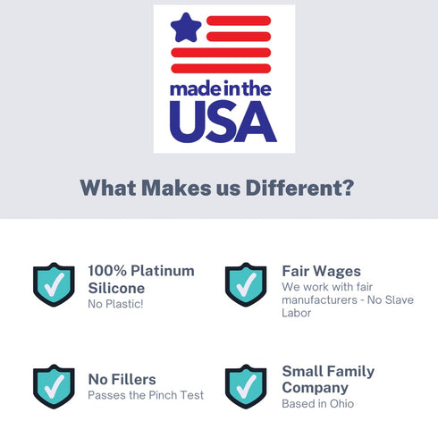 The Teething Key by Eztotz | Made in USA - BPA Free Silicone Baby Teether Toy for Infants Babies Toddlers | 0+ Months Easy Grip Multiple Texture M...