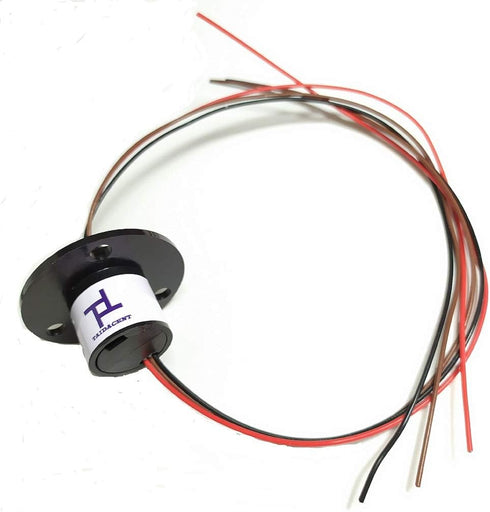 Taidacent 3 Wires 4 Wires 5A 10A 15A 30A Electrical Slip Ring Collector Ring Rotary Electrical Contact Joint Rotary Connector Commutator (3 Wires ...