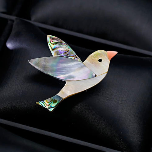 Shell Bird Brooch Pin for Women Girls Fashion Cute Abalone shells Animal Lapel Pins Cute Dress Accessories Birthday Christmas Anniversary Jewelry ...