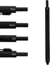 DUNBONG 4 in 1 Multicolor pen, Metal Cased Multifunction Pen, 0.5mm Mechanical Pencil, Red Ball Pen, Blue Ball Pen and Black Ball Pen, 1-Count (Bl...