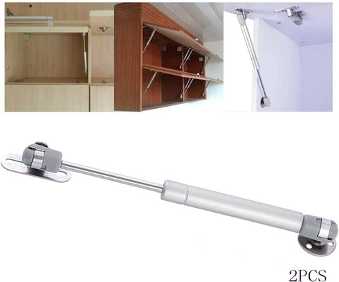 80N/18 lb 10 inch Long Gas Support Cabinet Hinge Safety Lift Support, Gas Shock, Soft Open and Lower Cover Support and BufferTelescopic Cabinet Do...