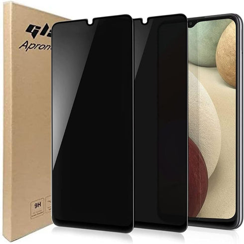NC 2 Pack Privacy Screen Protector Compatible with Samsung Galaxy A33 / A42 / A32 / A12/ A13 / A02S / A03S, Tempered Glass Anti-Glare Full Coverag...