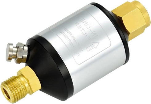 Joywayus Water Oil Separator for Air Line 1/4" NPT Inlet and Outlet 150PSI Air Compressor and Air Tool Accessory Protect Lifespan of Pneumatic Too...