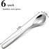 Tea Spoons Set of 6 Stainless Steel Teaspoons Long Handle Stirring Spoons for Tea Coffee Demitasse Espresso Dessert (6pcs Tea Spoons)...