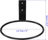 Flower Pots Holder - Ring Wall Mount Metal Planter Stands Plants Flower Pot Racks Apply to Outdoor Home Decor(Black, 5")...