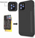 for iPhone 12 Mini Case with Card Holder,Credit Card Slot Protective Wallet Case - Black...
