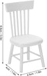 Dollhouse Chair, Miniature Furniture Model Wooden Dining Chair Furniture for 1:12 Doll House Accessory Dollhouse Accessories (White)...