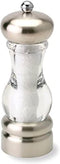 Olde Thompson Del Norte - 7" Stainless Steel Salt Mill - Pre-filled with Sea Salt Crystals, Fully Adjustable Grinding Mechanism, Removable Top, Gr...