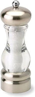 Olde Thompson Del Norte - 7" Stainless Steel Salt Mill - Pre-filled with Sea Salt Crystals, Fully Adjustable Grinding Mechanism, Removable Top, Gr...
