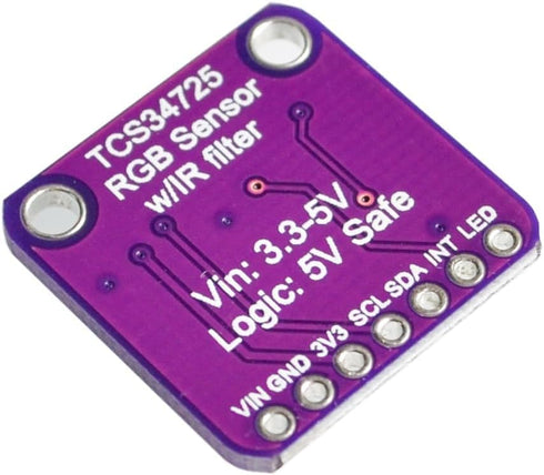 2 Pcs TCS34725 Color Sensor Module Applications Including RGB LED Backlight Control for Arduino...