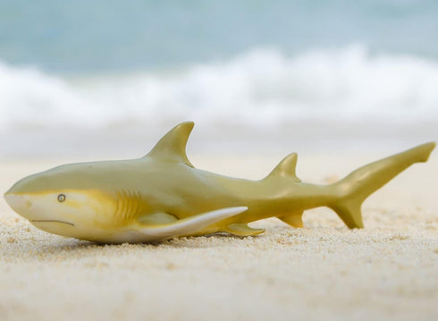 Gemini&Genius Marine Animal World Toy Lemon Shark Ocean Shark Action Figure Sea Animal Great White Shark Action Figure Soft Rubber Toys Role Play ...
