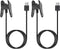 Charger for Garmin Vivosmart 4, Replacement Charging Data Cable Clip Cord for Garmin Vivosmart 4 (Black, 2Pack)...